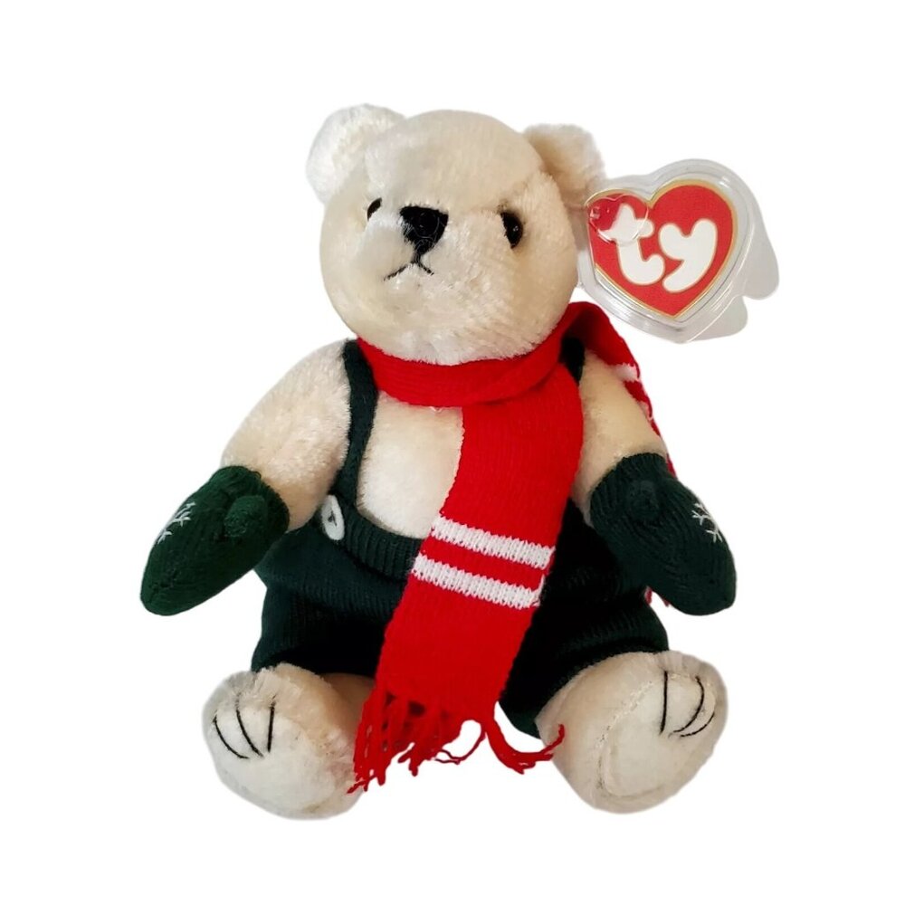 Ty Attic Treasures Weatherby Bear Plush Stuffed Animal Posable NEW